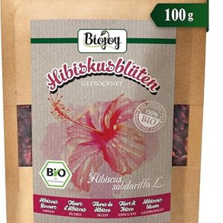 Органический сушеный гибискус Biojoy (100 г), цветочный чай (Hibiscus sabdariffa L.)