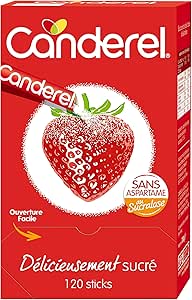 CANDEREL - Палочки с сукралозой - подсластитель - без калорий, без сахара - без аспартама - 120 палочек