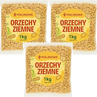 Жареный арахис с малиной без соли, 3 x 1 кг, премиум качество.