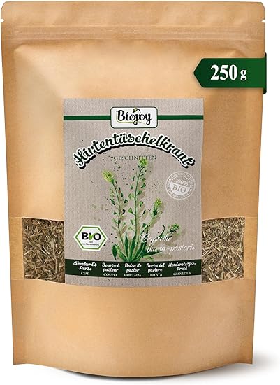Органический чай Biojoy Shepherd's Bag Tea, нарезанный (Capsella bursa-pastoris) (250 г)