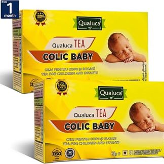 Чай от колик для младенцев Фенхелевый чай для малышей (40 чашек) Чай для кормящих матерей Стимулирует выработку грудного молока Чай для детей Травяной чай для малышей Чай помогает при коликах 40 чайных пакетиков Всего 60 г Упаковка из 2 штук