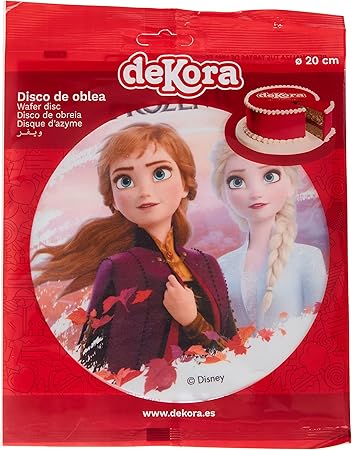 Съедобное украшение для торта «Холодное сердце 2» (20 см, 8 дюймов) для поклонников мультфильма «Холодное сердце 2». Лицензированный продукт Dekora, артикул 114383.