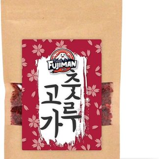 Порошок чили FUJIMAN Gochugaru, крупномолотый Корейская приправа для кимчи и ттокпокки 100% чили, веганский, без лактозы, без усилителей вкуса (50 г)