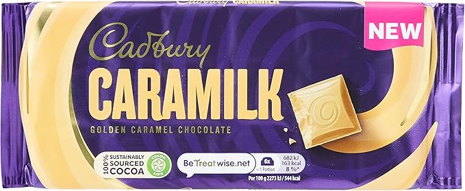 Шоколадный батончик Cadbury Caramilk Golden Caramel, 90 г (1 упаковка)