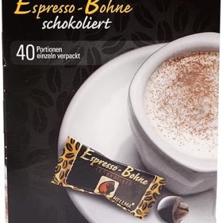 Кофейные зерна Hellma Espresso в нежном темном шоколаде - 40 шт. шоколада, по 1,1 г каждый - коробка для поставок - для кафе, ресторанов