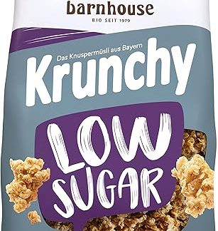 Хрустящие мюсли с низким содержанием сахара, Avena, 375 г. Органические, веганские.