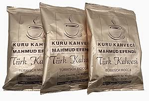 Mahmud Efendi Turkish Mocha, турецкий кофе, мелкомолотый, 300 г (3 упаковки по 100 г)