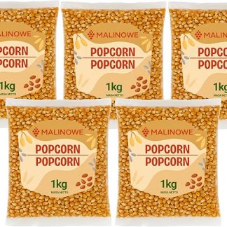 Набор для приготовления попкорна со вкусом малины, 5 x 1 кг.