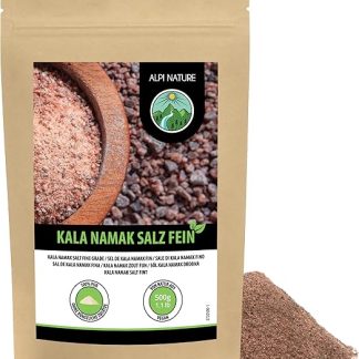 Alpi Nature Fine Кала Намак Соль 500г, Натуральная черная каменная соль Кала Намак мелкая
