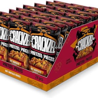 Крендельки Crackzel Hot Buffalo Wings, 24 шт. по 85 г - крендельки с приправой для острых куриных крылышек Баффало.