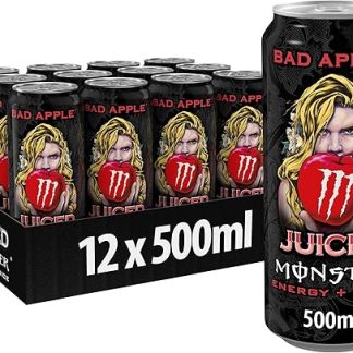 Набор из 12 банок Monster Can Bad Apple по 500 мл.