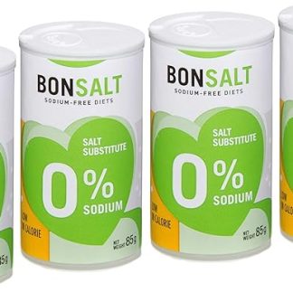 Соль без натрия - Bonsalt 0 Sodium Salt Alternative - Заменитель обычной соли - Идеально подходит для диет с низким содержанием натрия - Низкокалорийная - Кето - Castello с 1907 года - 4 x 85 г = 340 г