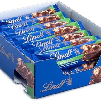 Шоколадный батончик Lindt с ночным шоколадом, 18 x 35 г, шоколадный батончик с цельномолочным фундуком, вкрапленным в фундуковый крем, большая упаковка, шоколадный подарочный набор