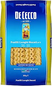 Паста Fusilli Lunghi Bucati n5 500г - итальянский De Cecco