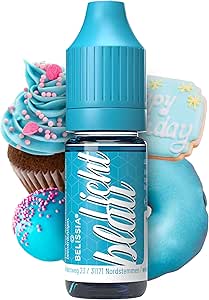 Пищевой краситель Belissia светло-голубой, 10 мл, высококонцентрированный краситель, произведено в Германии, без сахара, жидкий, для окрашивания напитков, тортов, теста, глазури, слайма и многого другого.