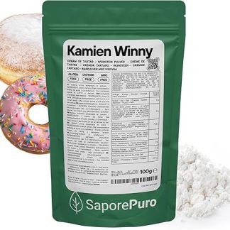 Винный камень Saporepuro 100 г - Натуральный разрыхлитель для выпечки - без глютена