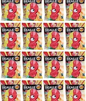 Кислая лакрица Bubs Skull, 24 пакетика по 90 г.