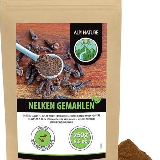 Молотая гвоздика Alpi Nature 250 г, порошок гвоздики, молотая гвоздика для приготовления пищи.