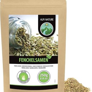 Семена фенхеля Alpi Nature 250 г, цельные семена фенхеля для приготовления пищи и чая.
