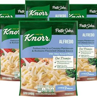 Гарниры для пасты Knorr: вкусные и быстрые гарниры из пасты Альфредо и феттучини. Без искусственных ароматизаторов и консервантов. 113 г (6 штук).