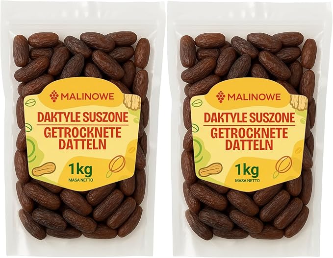 Сушеные финики с малиной, 2 x 1 кг, без косточек, с уникальным вкусом.