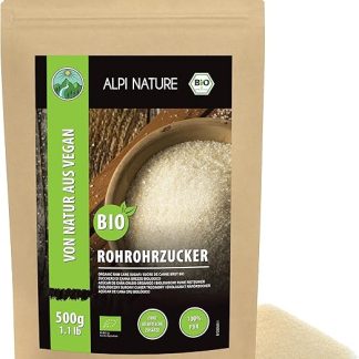 Органический нерафинированный тростниковый сахар Alpi Nature 500 г, светло-коричневый сахар для приготовления пищи и выпечки.