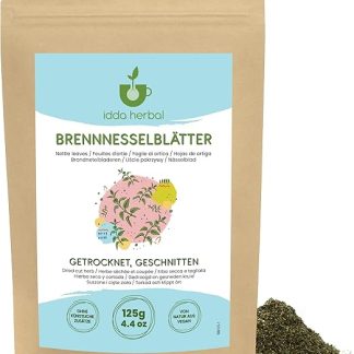 Травяной чай из крапивы IDDA, 125 г, сушеные и нарезанные листья для приготовления чая из крапивы.