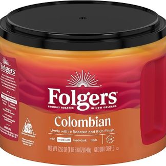 Молотый колумбийский кофе Folgers средней обжарки, 22,6 унции.