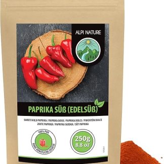 Порошок сладкой паприки Alpi Nature 250 г, молотая красная паприка, мягкая приправа из паприки.