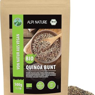 Alpi Nature Органическая трехцветная киноа 500 г, красная, белая и черная киноа