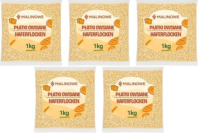 Набор овсяной каши с малиной, 5 порций по 1 кг.