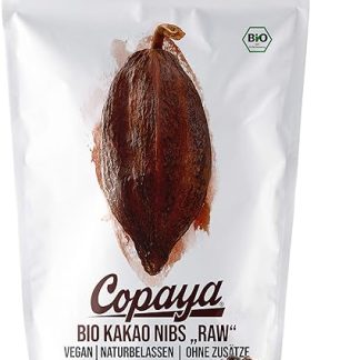 Органические какао-бобы Copaya, сертифицированные по стандарту Roh, без добавок, какао из перуанских какао-бобов, отборные бобы без сахара, не обжаренные и несладкие, 500 г