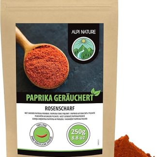 Молотая острая копченая паприка Alpi Nature 250 г, молотая острая красная паприка, порошок острой паприки