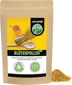 Alpi Nature Flower Pollen (250 г) – натуральная пчелиная пыльца, изготовленная из разноцветной пыльцы без добавок, произведенной в соответствии с принципами устойчивого развития ЕС.