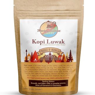 Кофе Monkey Business Coffee - Wild Kopi Luwak в зернах - экологически чистый (из Индонезии) - 2 килограмма