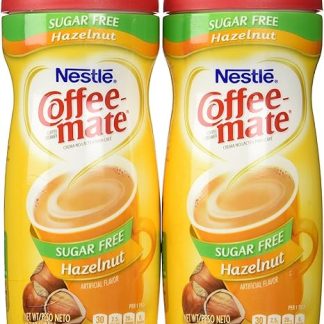 Coffee-Mate, сухие сливки для кофе без сахара со вкусом фундука, банка, 2 шт. в упаковке