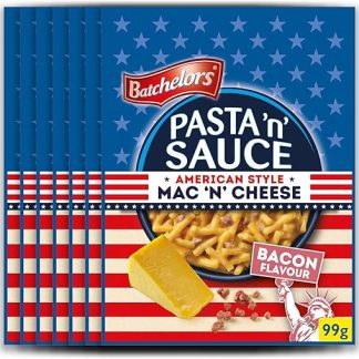 Макароны с сыром и соусом в американском стиле, со вкусом бекона, 99 г (7 шт.)