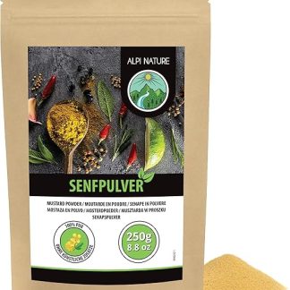 Горчичный порошок Alpi Nature (желтая и белая горчица) 250 г, молотые семена белой и желтой горчицы.