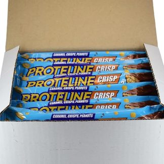 Хрустящие кондитерские батончики Proteline с рисовыми шариками и карамелью, 20 x 100 г