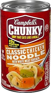 Густой суп Campbell's, классический куриный суп с лапшой, 530 мл