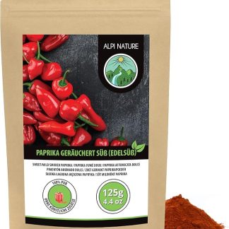 Молотая красная паприка Alpi Nature, копченая паприка, 125 г, мягкая копченая паприка.