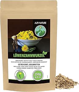 Чай из корня одуванчика Alpi Nature, 250 г, сушеные и нарезанные кусочки корня одуванчика, рассыпной чай.