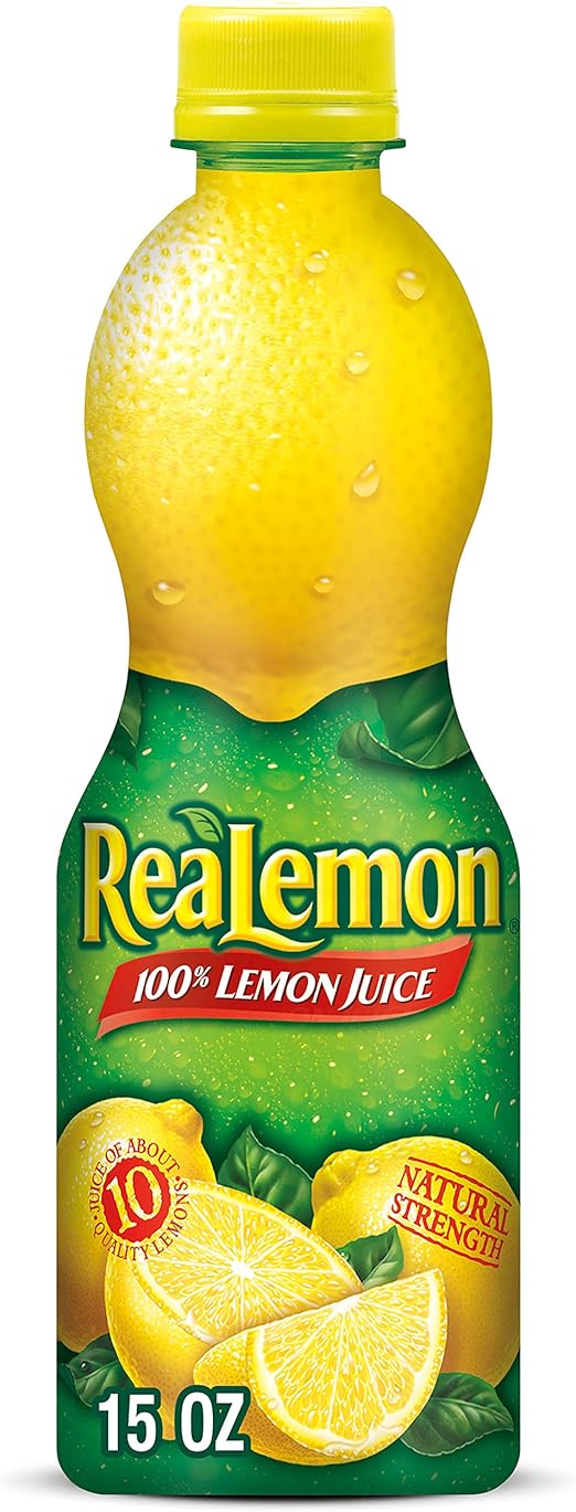 Realemon, 100% лимонный сок, бутылка 440 мл.