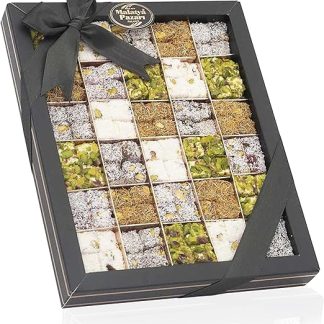 Паланчи | Турецкая сладкая смесь | Турецкое лакомство Пасха | Лукум премиум-класса с 1870 года | Вегетарианский | Фруктовое желе с фисташками, фундуком, шоколадом и гранатом | Сладкая смесь