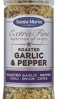 Смесь специй Santa Maria - мельница для чеснока и перца, 265 г Порошок специй Идеально подходит для натирания, маринования, соусов или приготовления курицы, говядины или овощей. Красный