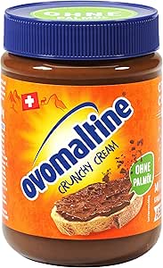 Хрустящая шоколадная паста Ovomaltine Crunchy Cream – исключительно хрустящая паста без пальмового масла – сладкая паста с хрустящими кусочками ovomaltine – произведено в Швейцарии (1 x 380 г)