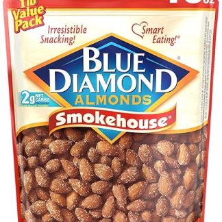 Миндаль Blue Diamond без глютена, копченый вкус, пакет с многоразовой застежкой, 450 г (1 упаковка).