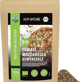 Приправа Alpi Nature Organic Tomato and Mozzarella Seasoning 100 г, итальянская кулинарная приправа.