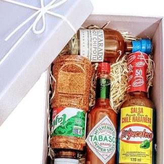 Подарочная коробка с перцем чили: сальса табаско, юкатеко, чили-таджин и горячие чипотле Альварадо