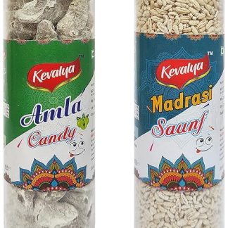 kevalya Конфеты из амлы и белого мадрасского фенхеля Конфеты из амлы Сушеная амла Агресберри Натуральное освежающее средство для полости рта. Вкусные и полезные конфеты из амлы - 200 x 2 г (2 штуки)
